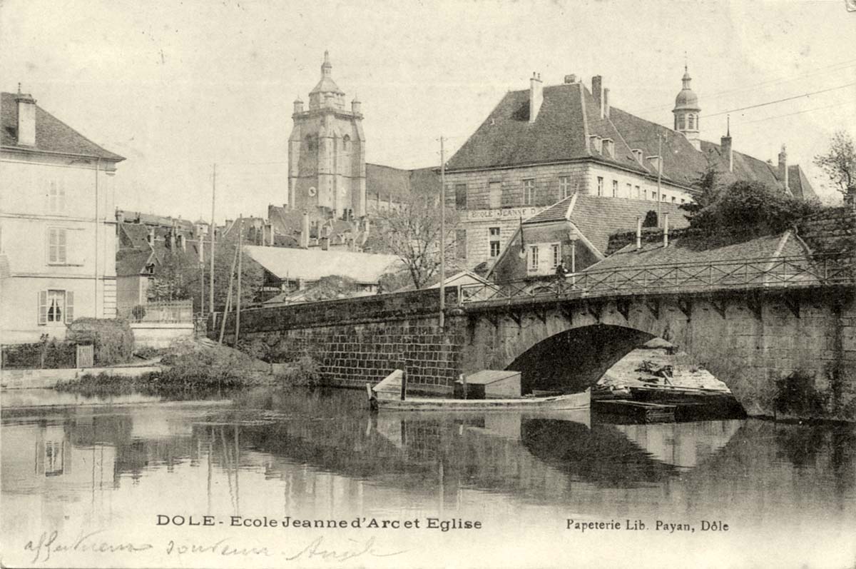 Dole. École Jeanne d'Arc et l'Église, 1903