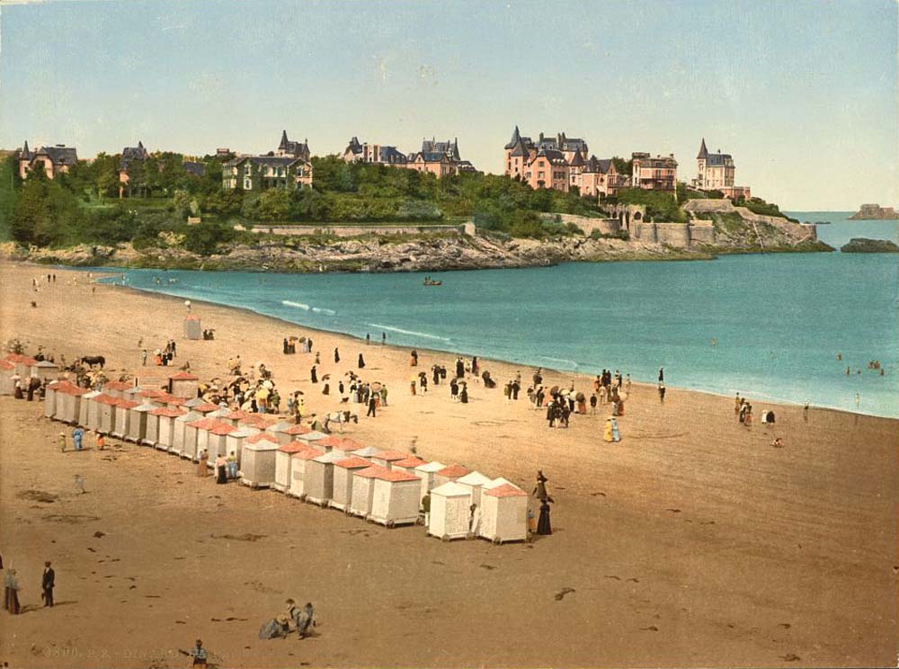 Dinard. The beach, 1890