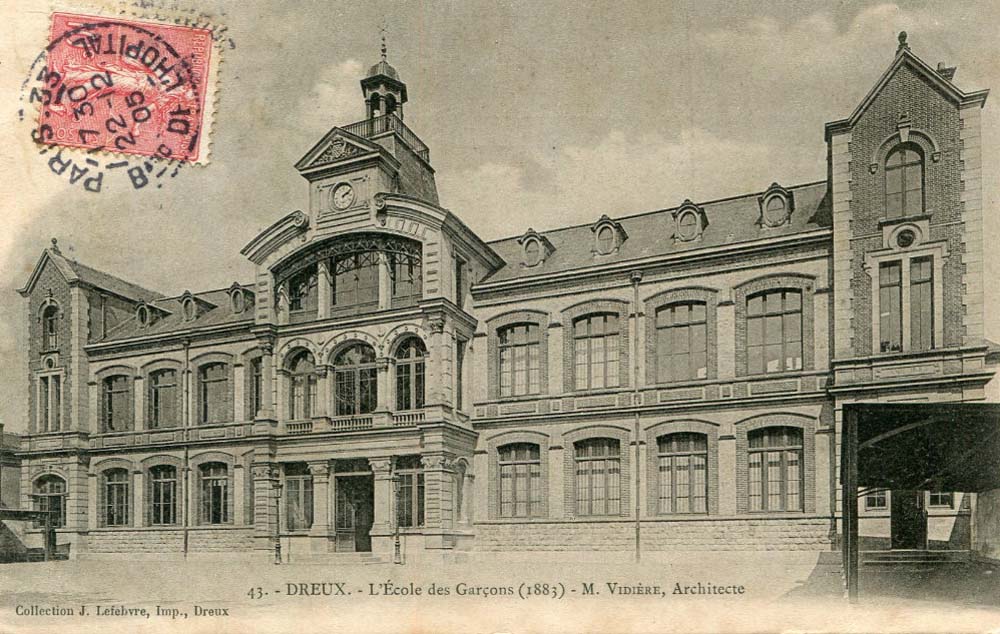Dreux. L'École des Garçons, 1905
