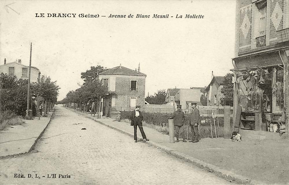Drancy. Avenue de Blanc Mesnil - La Molette, 1917