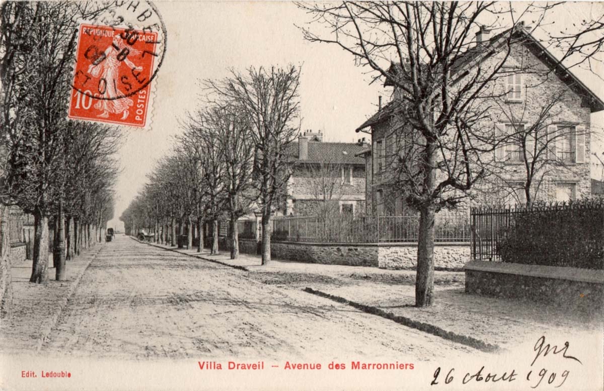 Draveil. Boulevard des Marronniers, 1909