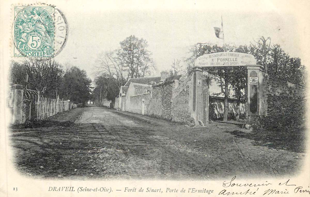 Draveil. Forêt de Sénart, Porte de l'Ermitage