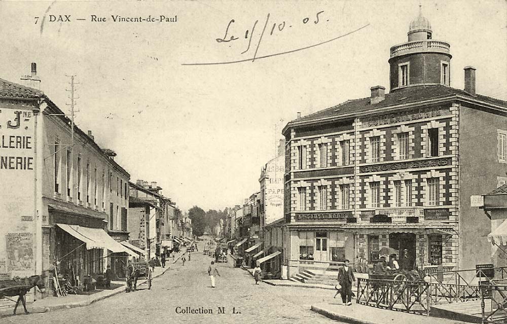Dax. Rue Saint-Vincent de Paul, 1905