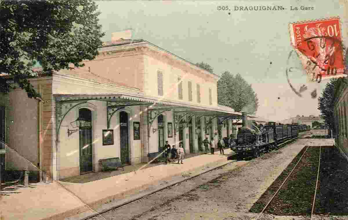 Draguignan. La Gare, vers 1910