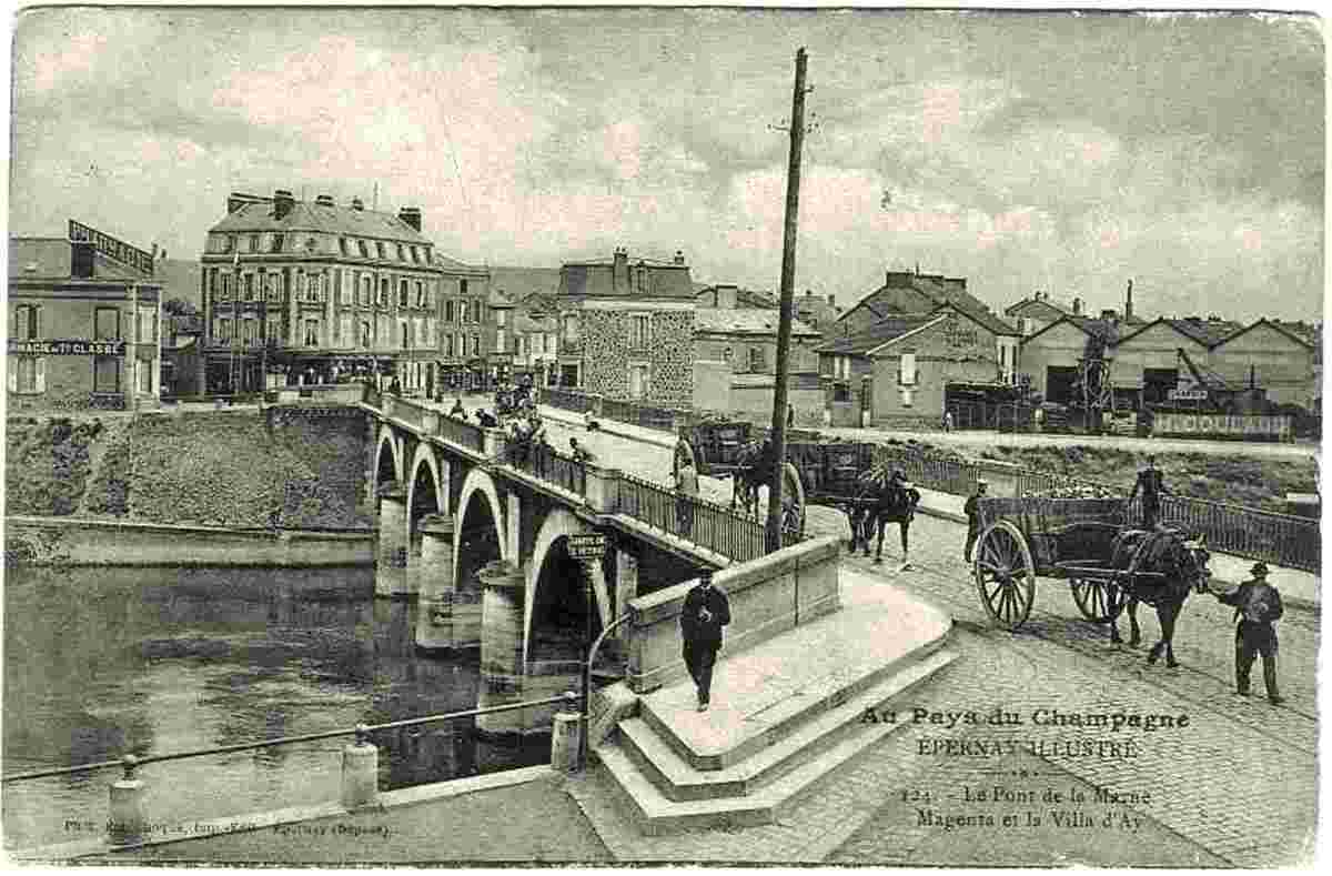 Épernay. Le Pont de la Marne