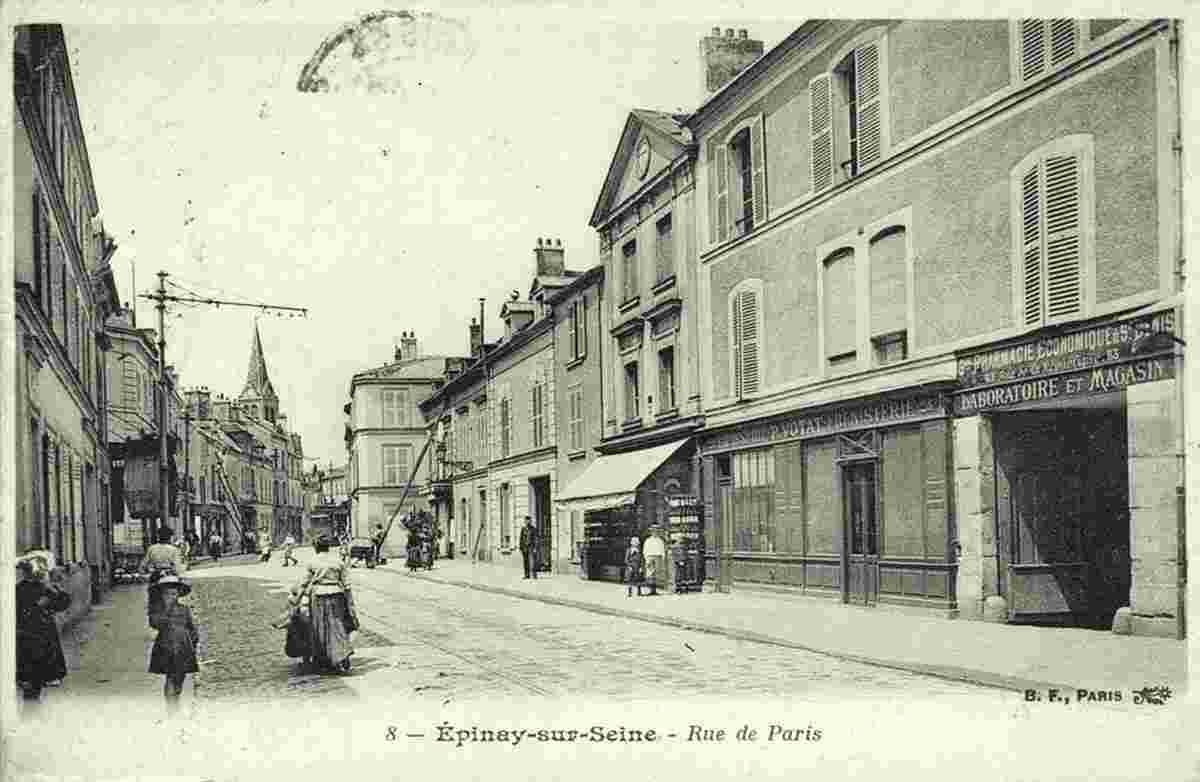 Épinay-sur-Seine. La Rue de Paris