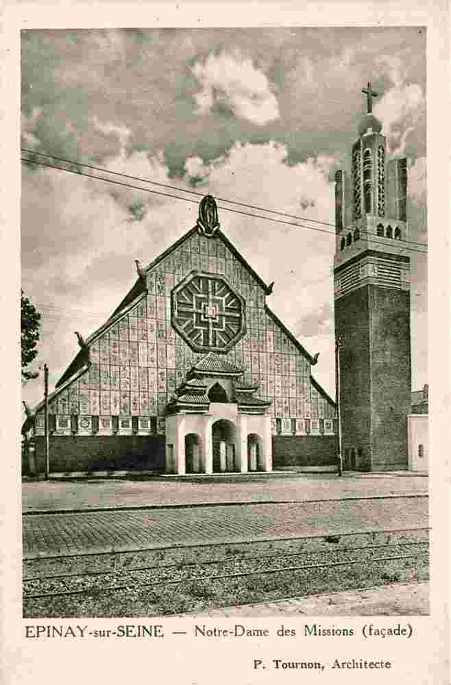Épinay-sur-Seine. Notre-Dame des Missions (façade)