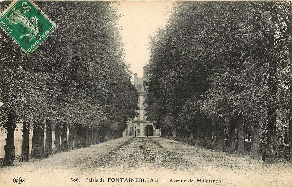 Fontainebleau. Avenue de Maintenon, 1914
