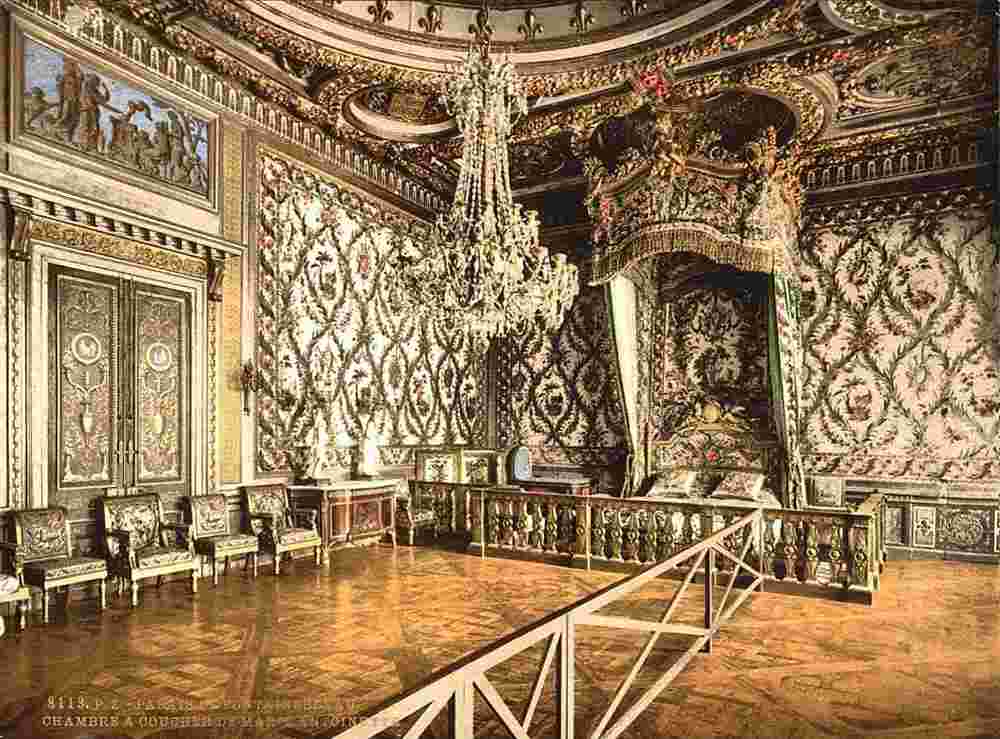 Fontainebleau. Bedroom of Marie Antoinette