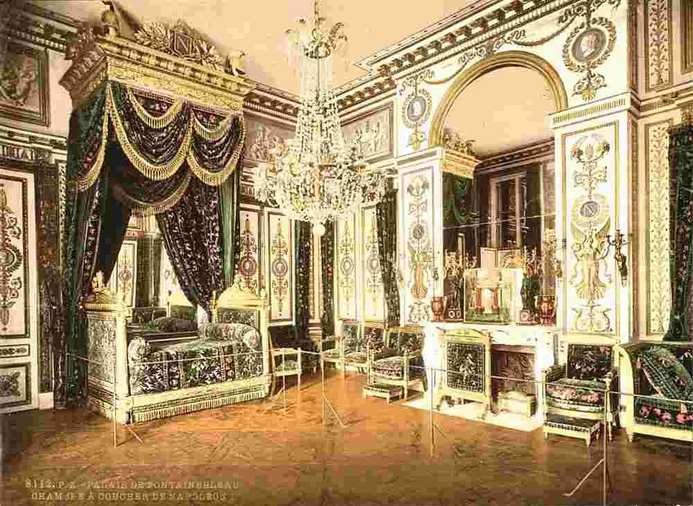 Fontainebleau. Bedroom of Napoleon I