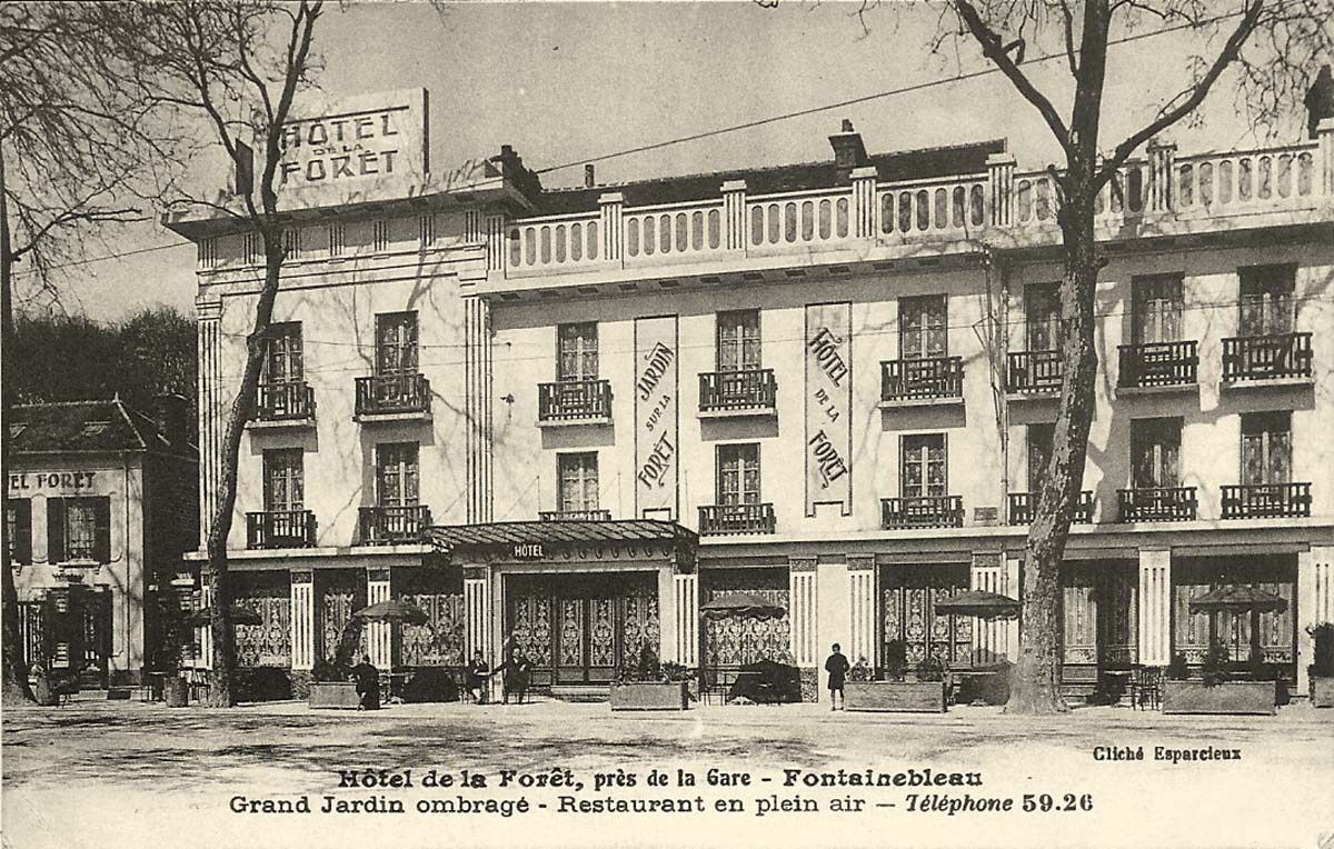Fontainebleau. Hôtel de la Forêt, 1920