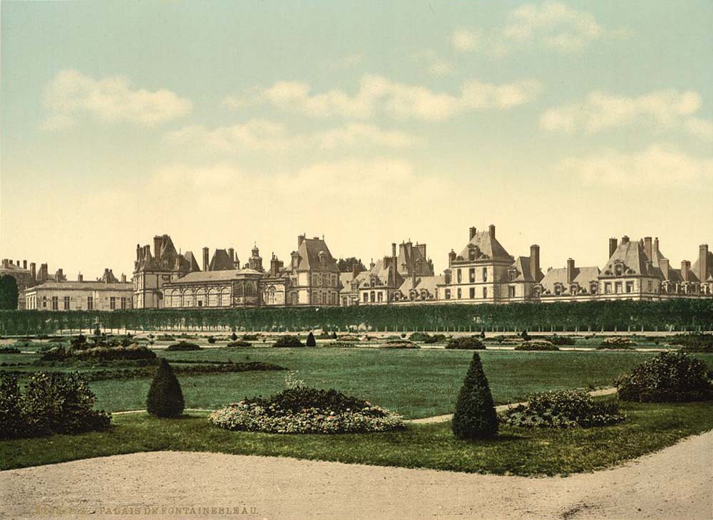 Fontainebleau. In the park, Fontainebleau Palace, 1890