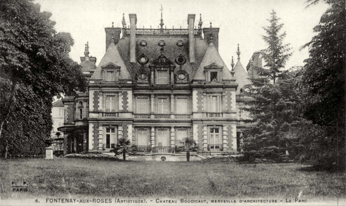 Fontenay-aux-Roses. Château Boucicaut - merveille d'Architecture, le Parc