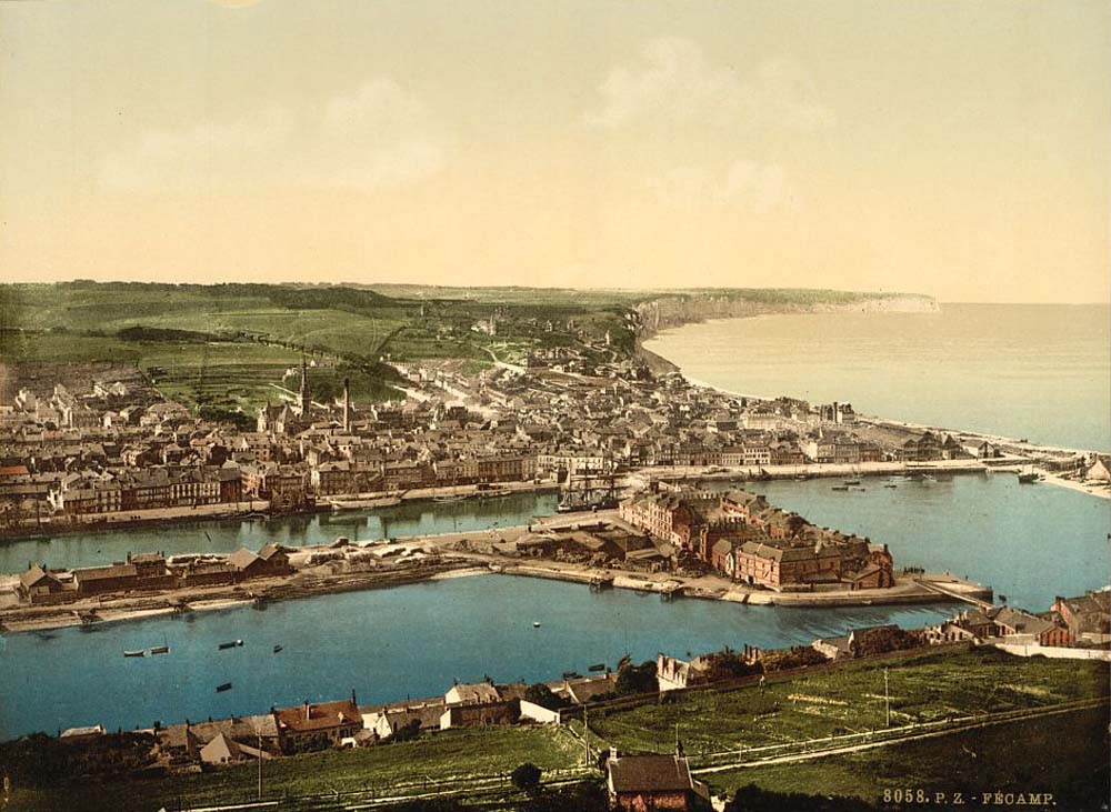 Fécamp. General view, 1890