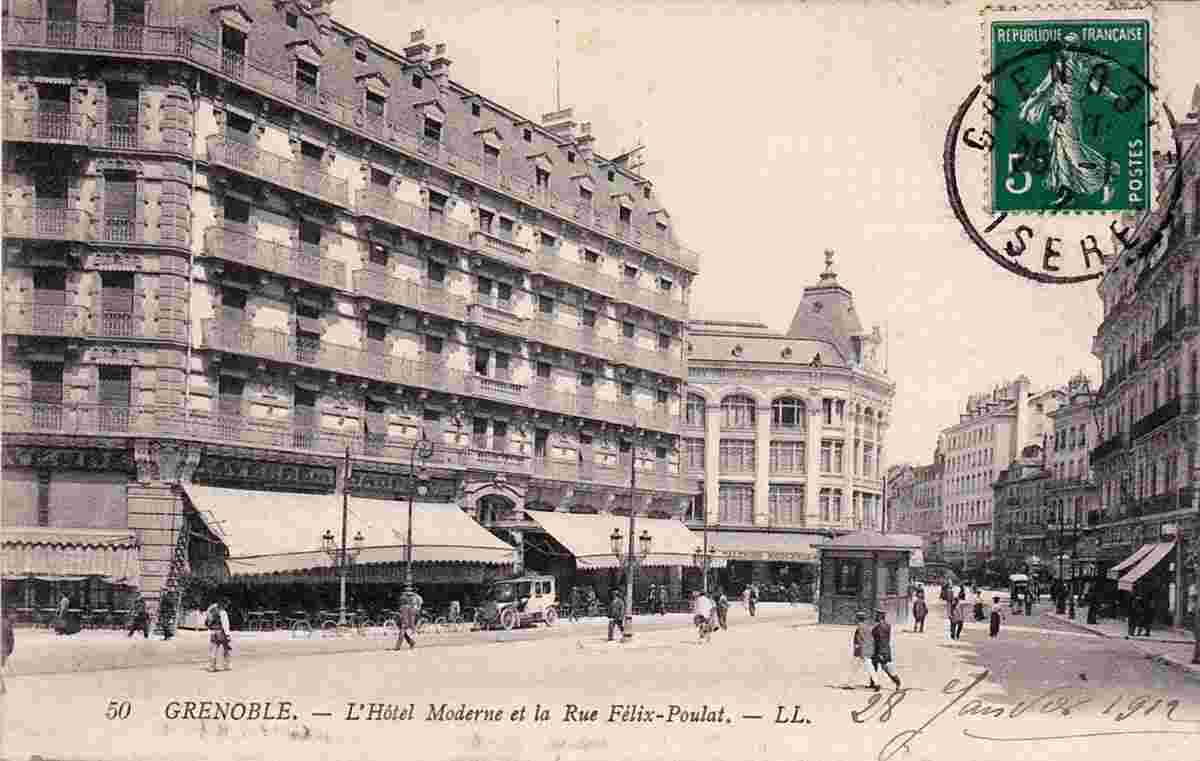 Grenoble. Rue Félix Poulat, 1912