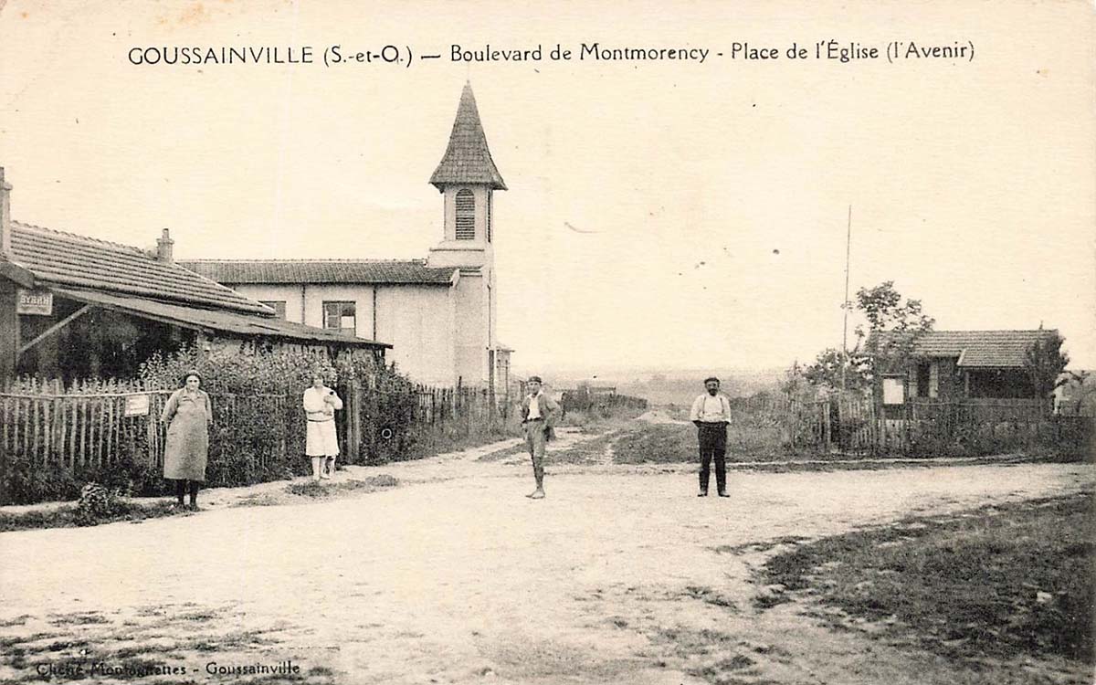 Goussainville. Boulevard de Montmorency, Place de l'Église