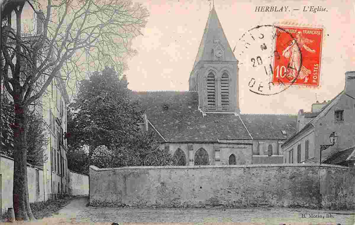 Herblay-sur-Seine. L'Église, 1911