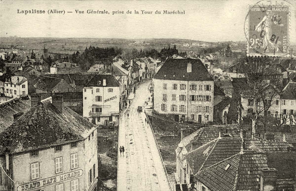 Lapalisse. Panorama de Ville, prise de la Tour du Marechal, 1928