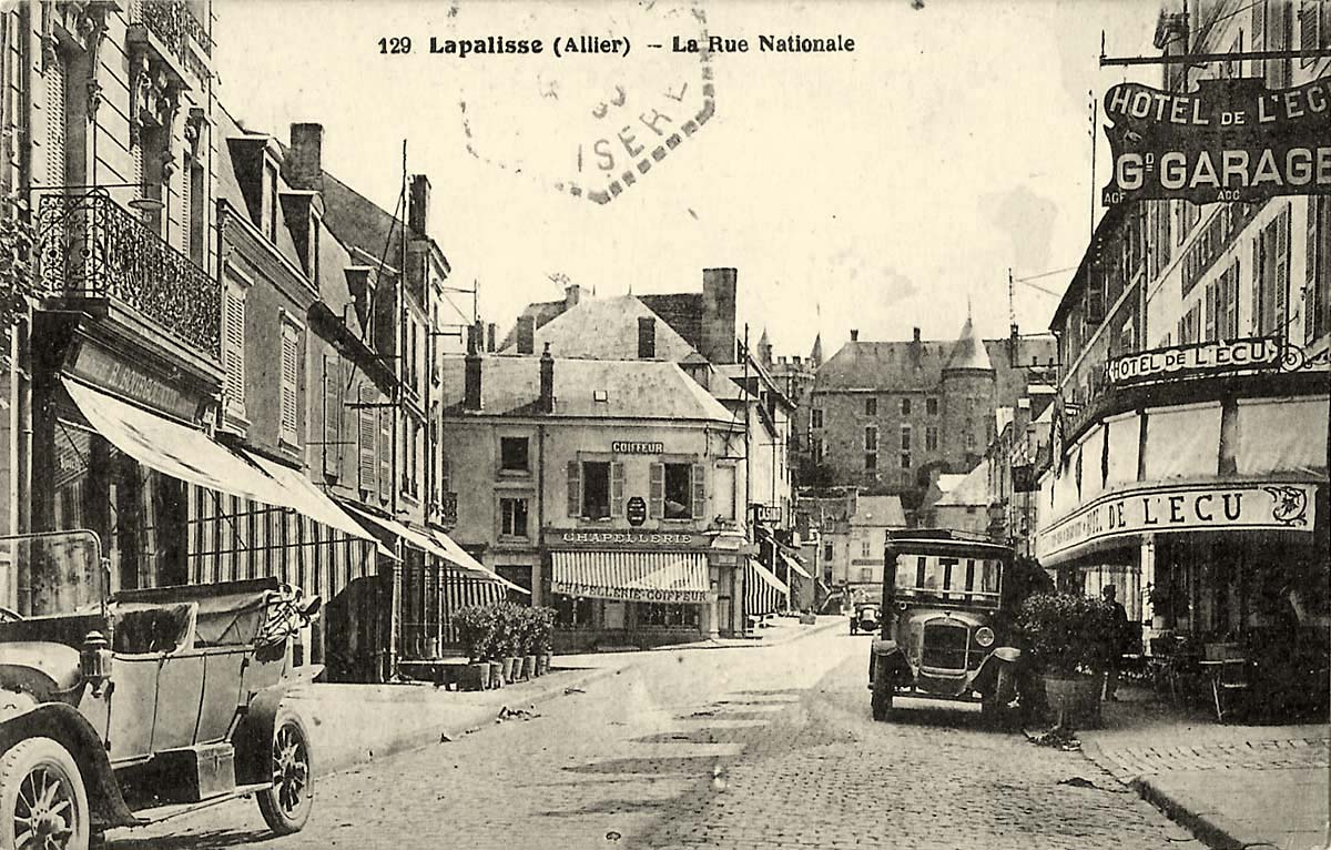 Lapalisse. Rue Nationale, 1933