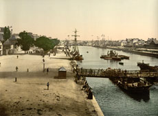 Lorient. Merchant harbor, 1890