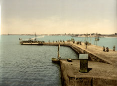 Lorient. Port Louis, the Mole, 1890