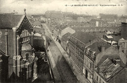 La Madeleine. Panorama du Rue