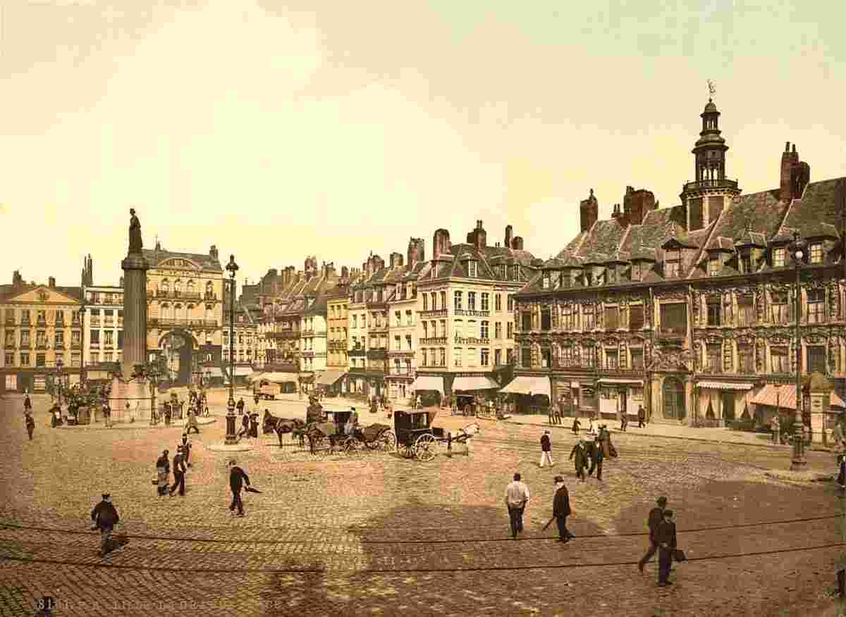Lille. La Grande Place, 1890