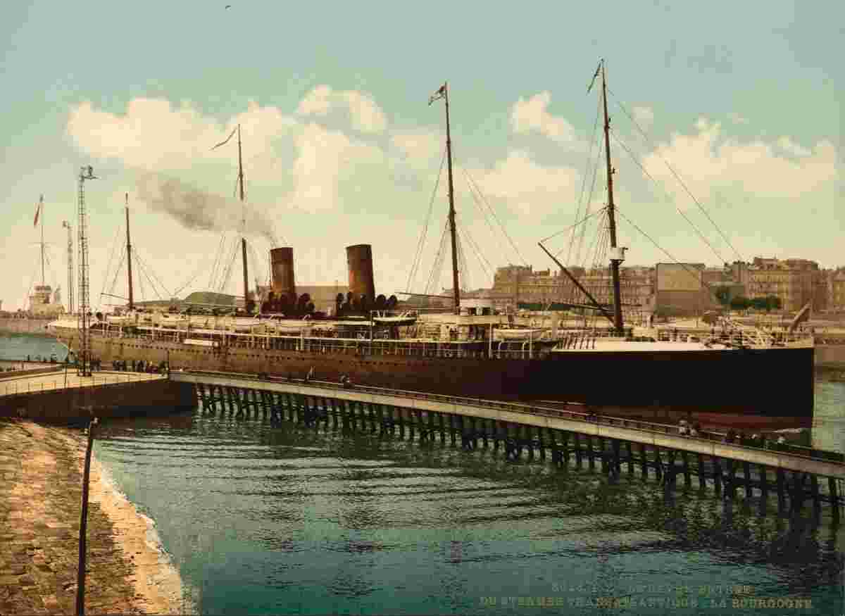 Le Havre. La Boulogne, entering Havre, 1890