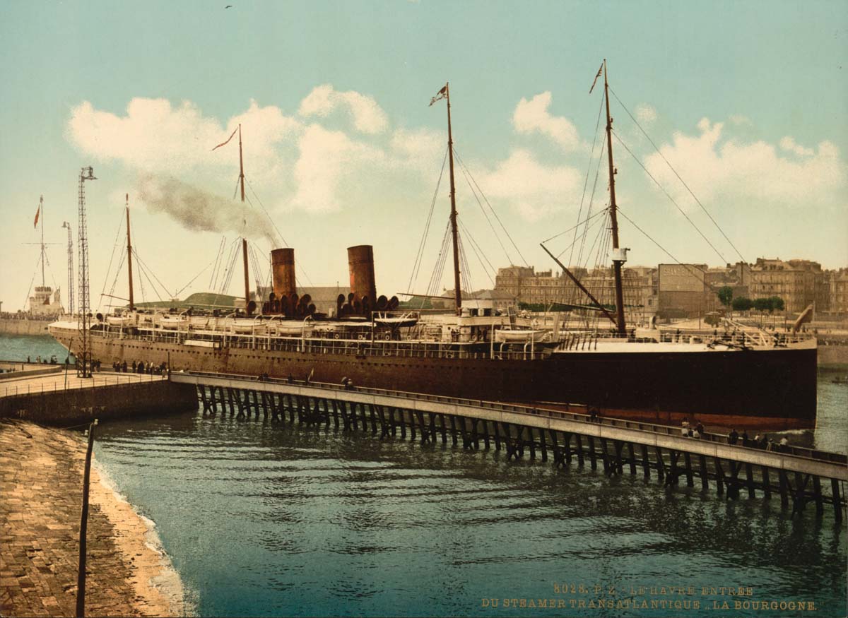 Le Havre. La Boulogne, entering Havre, 1890