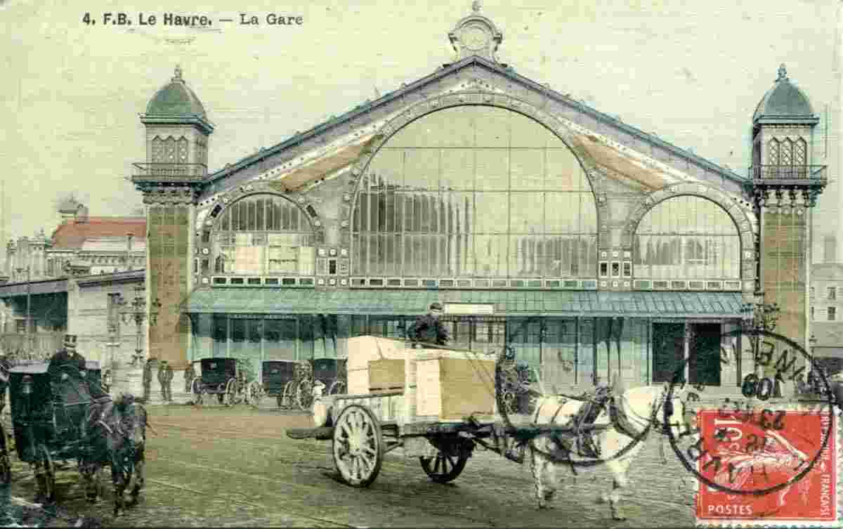 Le Havre. La Gare, 1908