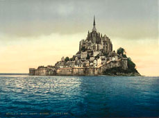 Le Mont-Saint-Michel. East coast at high water, 1890