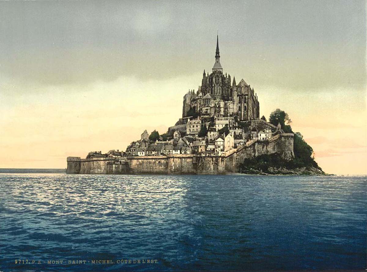 Le Mont-Saint-Michel. East coast at high water, 1890