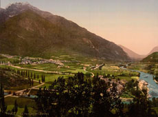 Laruns. Panorama of the valley, 1890