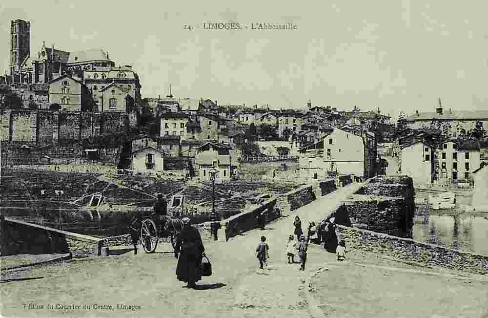 Limoges. L'Abbessaille, Pont, vers 1910