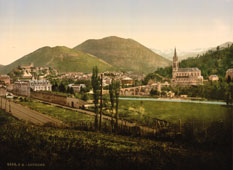 Lourdes. General view, 1890