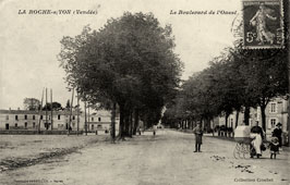 La Roche-sur-Yon. Le Boulevard de l'Ouest, Restaurant, Hôtel