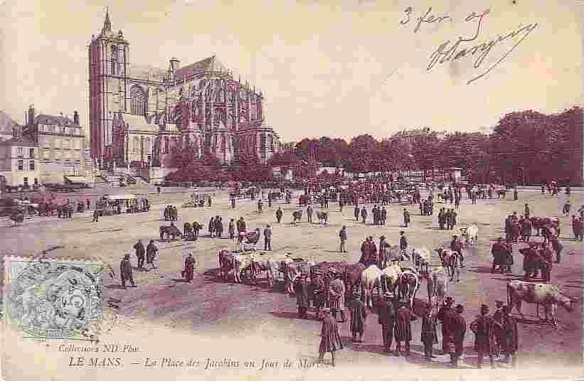 Le Mans. La Place des Jacobins, 1909