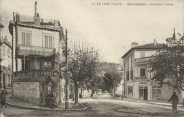 Le Cannet. Rue du Commandant Lamy et Boulevard Carnot