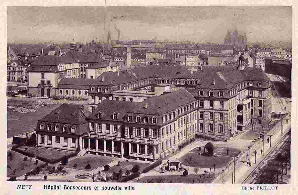 Metz. Hôpital Bonsecours et Nouvelle Ville, 1907