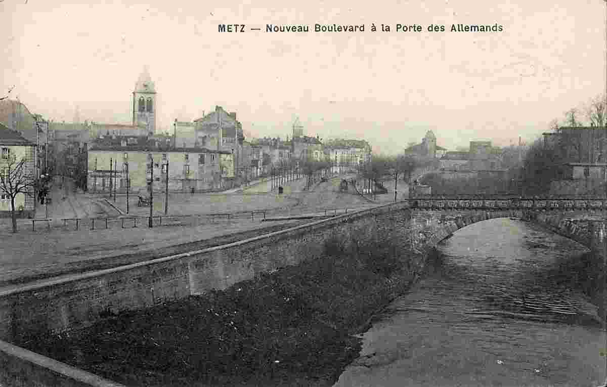 Metz. Nouveau Boulevard à Porte des Allemands, 1910