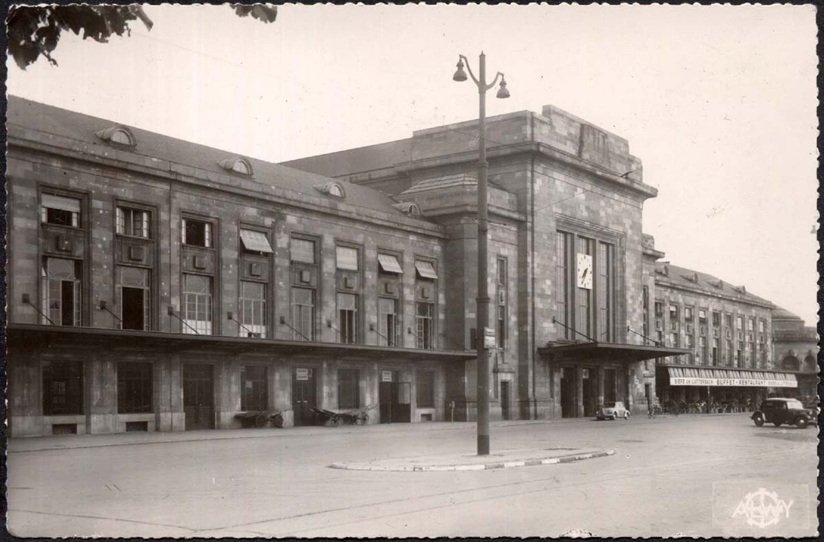 Mulhouse. La Gare, 1952
