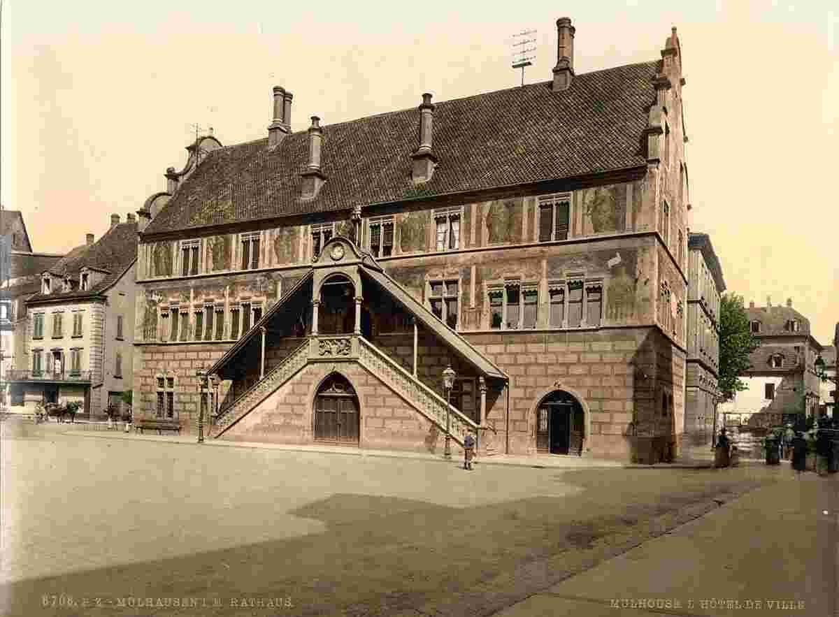 Mulhouse. L'Hôtel de Ville, vers 1890