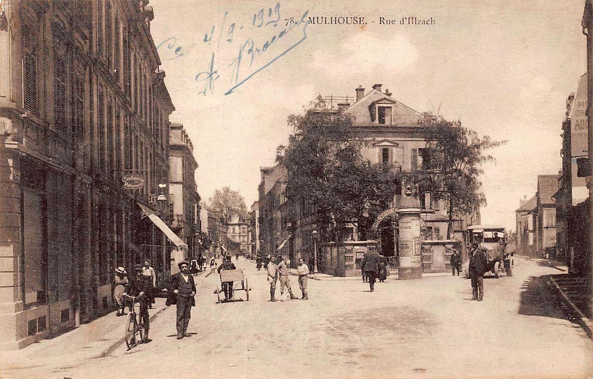 Mulhouse. Rue d'Illzach, 1919