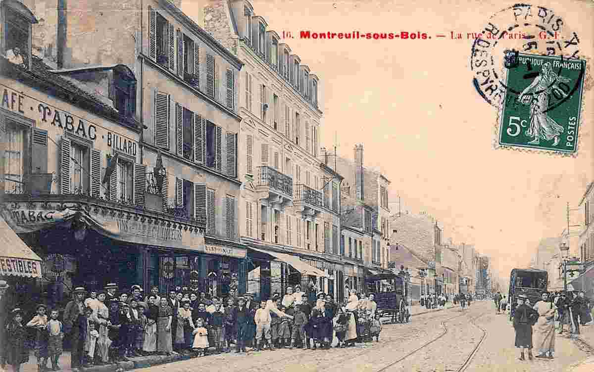 Montreuil. La Rue de Paris, 1907