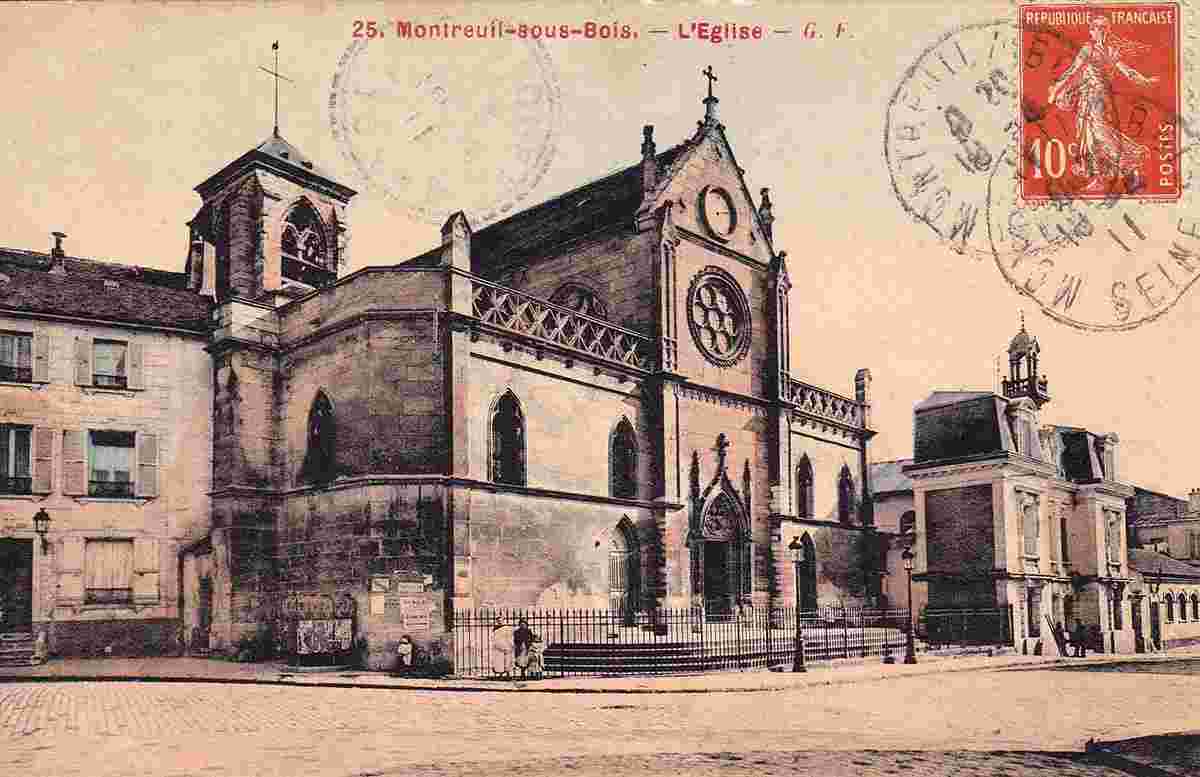 Montreuil. L'Église, 1911