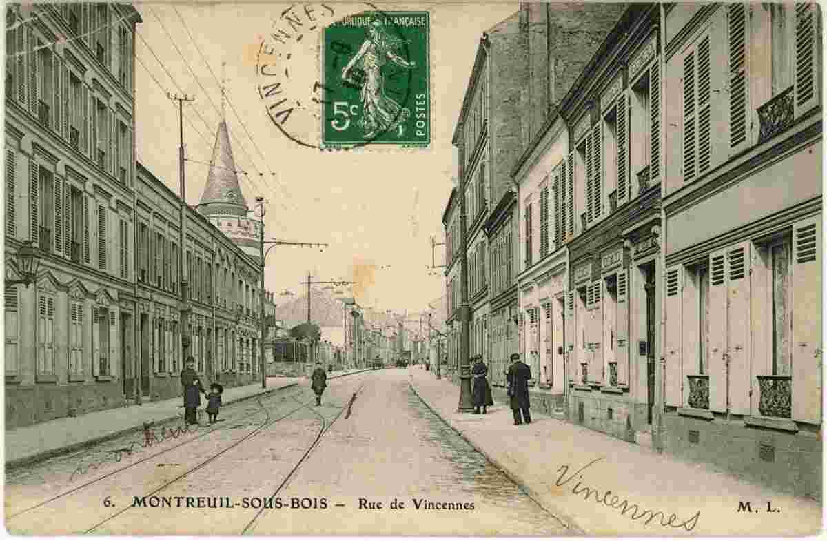 Montreuil. Rue de Vincennes, 1910