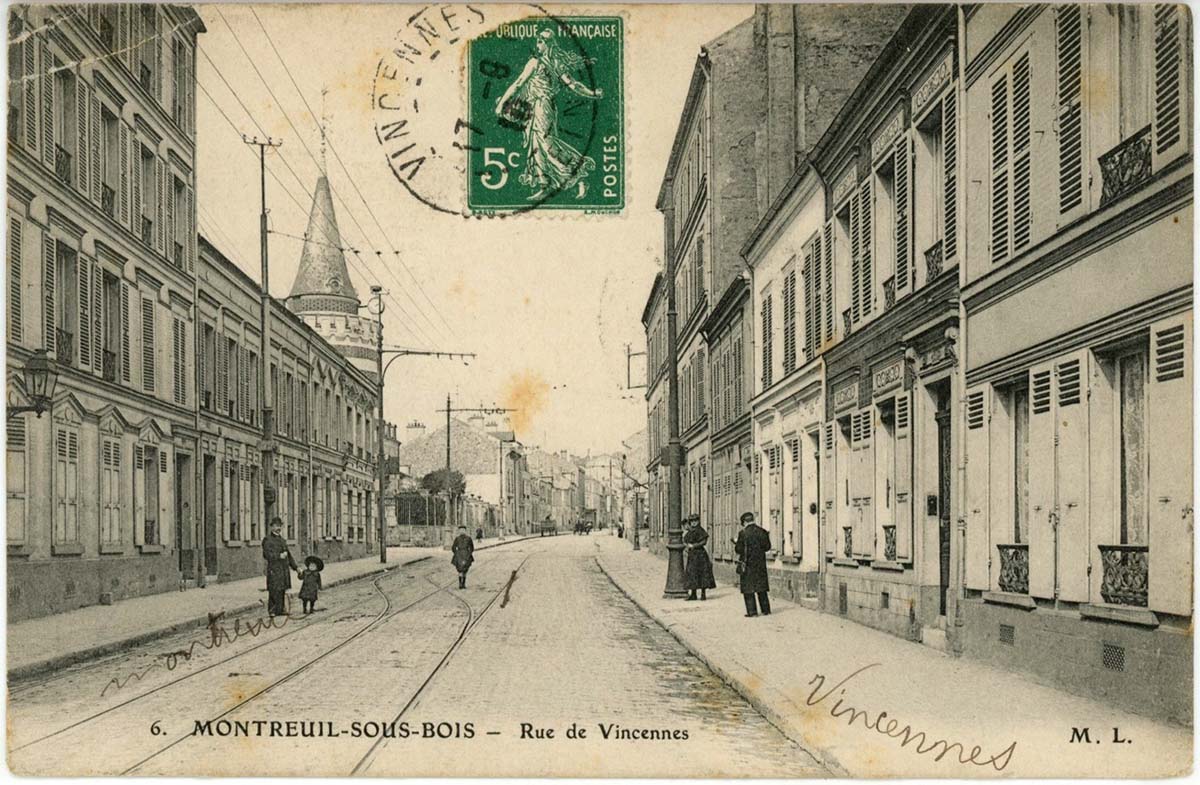 Montreuil. Rue de Vincennes, 1910
