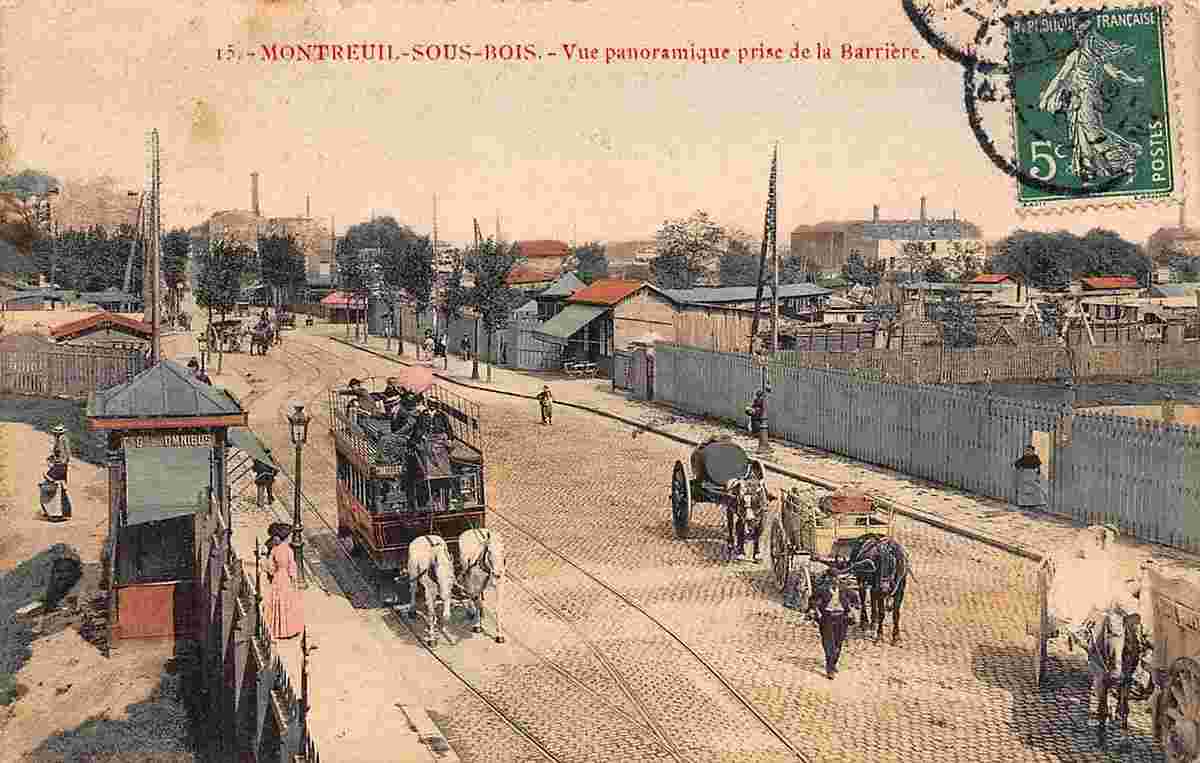 Montreuil. Vue panoramique prise de la Barrière
