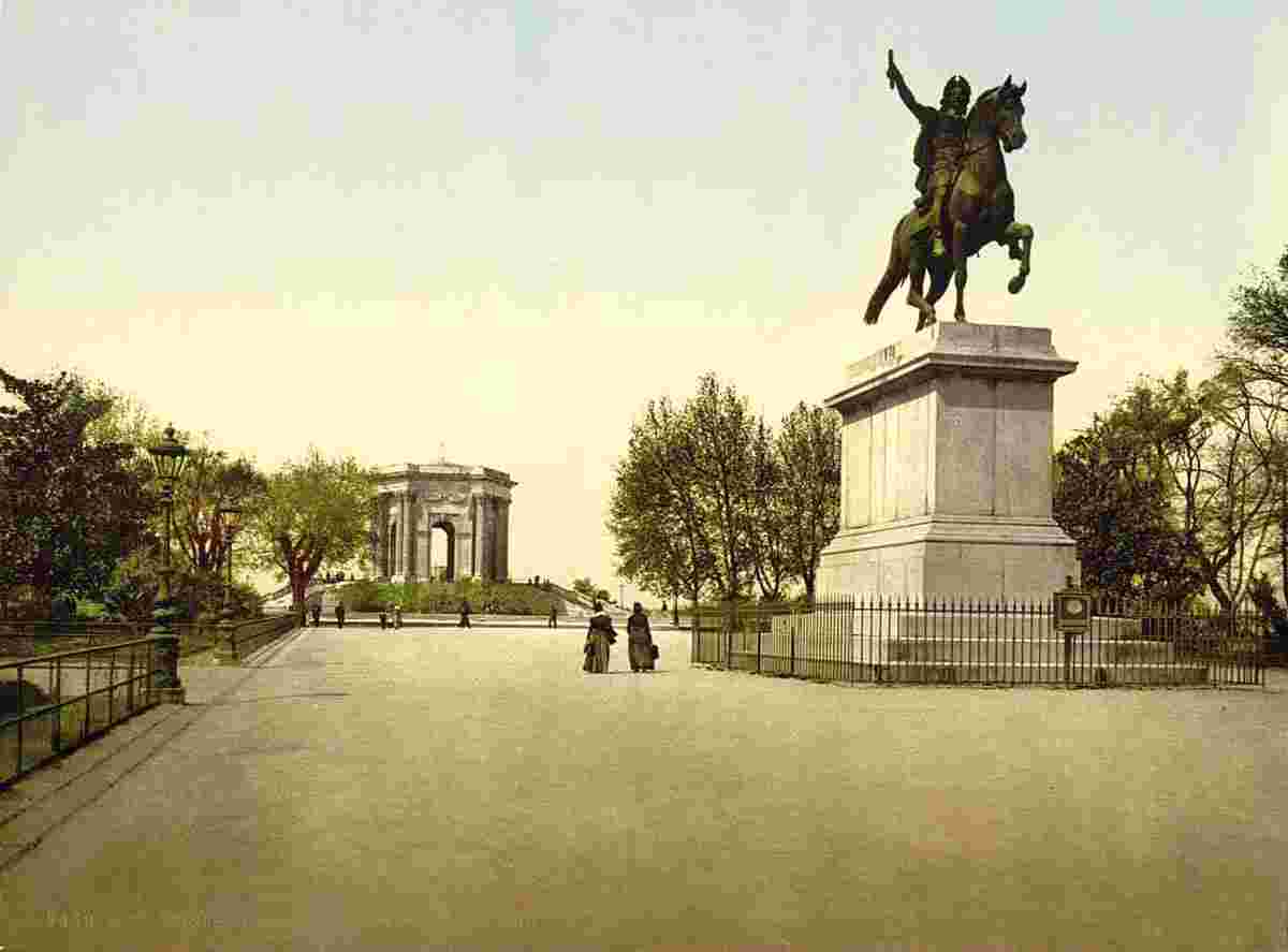 Montpellier. Jardin du Peyrou, 1890