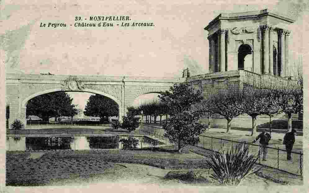 Montpellier. Jardins du Peyrou, 1928